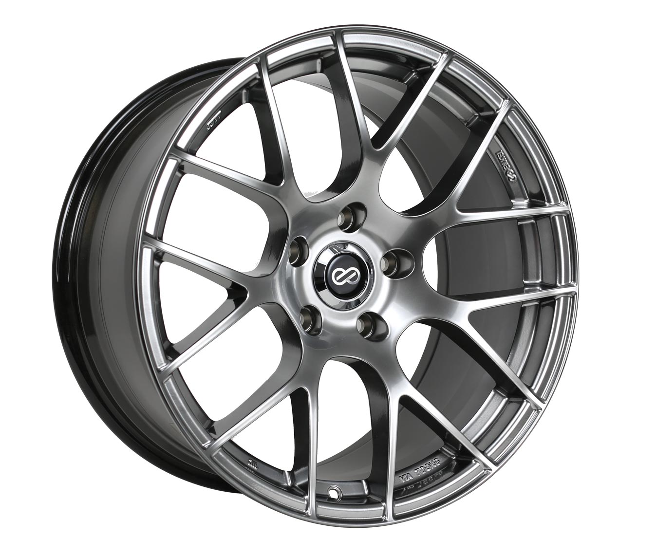 18x8 Enkei Raijin Silver Wheel/Rim 5x112 5-112 18-8 ET45