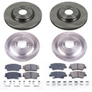 PowerStop OE Stock Replacement Low-Dust Ceramic Brake Pad and Rotor Kit