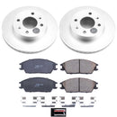 PowerStop Genuine Geomet Coated Rotor and Low-Dust Ceramic Brake Pad Kit