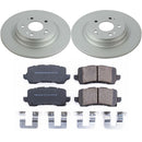 PowerStop Genuine Geomet Coated Rotor and Low-Dust Ceramic Brake Pad Kit
