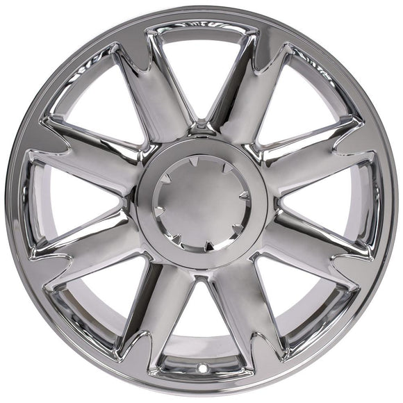 20" Replica Wheel CV85 Fits GMC Sierra Rim 20x8.5 Chrome Wheel
