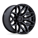 22x10 Fuel Off-Road Flux Gloss Black Brushed Face Gray Tint 8x170 ET-18 Wheel
