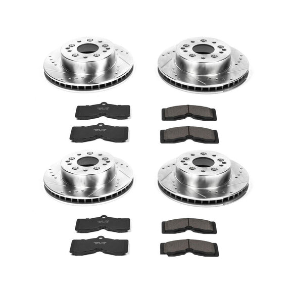 PowerStop Z23 Daily Driver Carbon-Fiber Ceramic Brake Pad and Drilled & Slotted