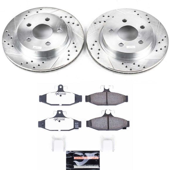 PowerStop Z26 Street Performance Ceramic Brake Pad and Drilled & Slotted Rotor K