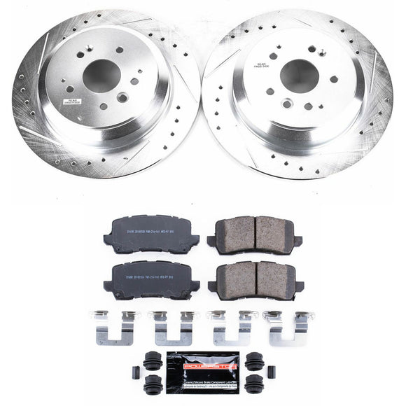 PowerStop Z23 Daily Driver Carbon-Fiber Ceramic Brake Pad and Drilled & Slotted