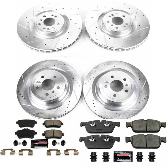 PowerStop Z23 Daily Driver Carbon-Fiber Ceramic Brake Pad and Drilled & Slotted