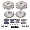 PowerStop Semi-Coated Rotor and Low-Dust Ceramic Brake Pad Kit