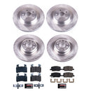PowerStop OE Stock Replacement Low-Dust Ceramic Brake Pad and Rotor Kit