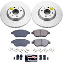 PowerStop Genuine Geomet Coated Rotor and Carbon-Fiber Ceramic Brake Pad Kit