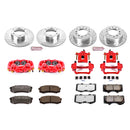 PowerStop Z36 Truck and SUV Ceramic Brake Pad, Drilled & Slotted Rotor, and Cali