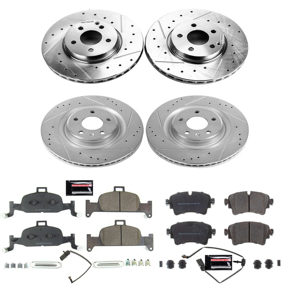 PowerStop Z23 Daily Driver Carbon-Fiber Ceramic Brake Pad and Drilled & Slotted