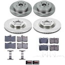 PowerStop OE Stock Replacement Low-Dust Ceramic Brake Pad and Rotor Kit