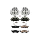 PowerStop OE Stock Replacement Low-Dust Ceramic Brake Pad, Rotor and Caliper Kit