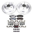 PowerStop Z36 Carbon-Fiber Ceramic Brake Pad with Drilled and Slotted Rotor Kit