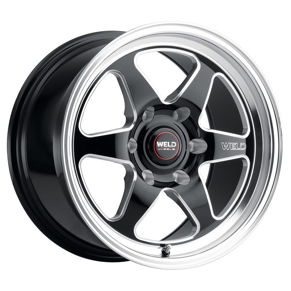 17x10 WELD Performance Ventura6 Drag Black Mill 6x139.7 6x5.5 ET25 Wheel