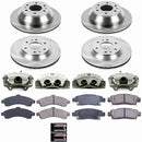 PowerStop OE Stock Replacement Low-Dust Ceramic Brake Pad, Rotor and Caliper Kit