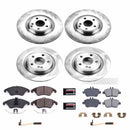 PowerStop OE Stock Replacement Low-Dust Ceramic Brake Pad and Rotor Kit