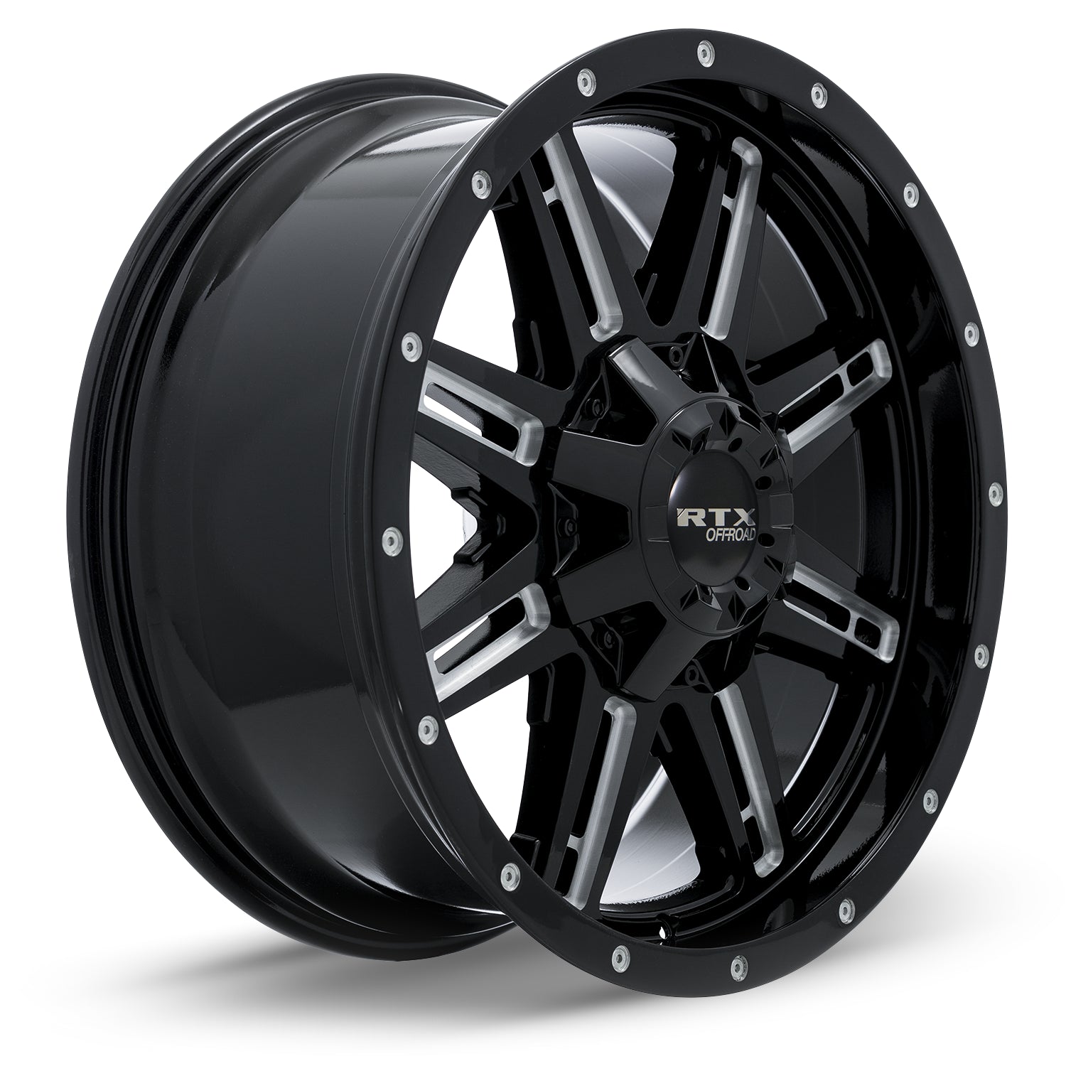 17x8 RTX Ravine Black Milled 6x139.7 ET10 wheel/rim