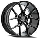 22x9 Select Precision Alloys Alpine Black Brushed DDT 5x112 ET18 Wheel