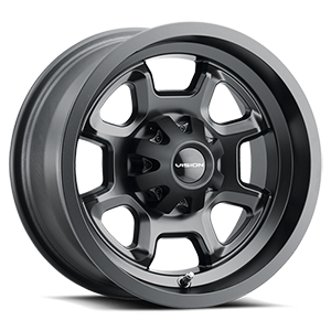 15x7 Vision 415 Bomb Matte Black 4x136 ET38.1 Wheel Rim