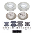 PowerStop Semi-Coated Rotor and Low-Dust Ceramic Brake Pad Kit