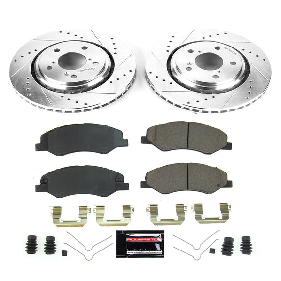 PowerStop Z23 Daily Driver Carbon-Fiber Ceramic Brake Pad and Drilled & Slotted