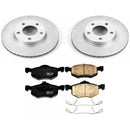 PowerStop Genuine Geomet Coated Rotor and Low-Dust Ceramic Brake Pad Kit