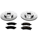 PowerStop Z23 Daily Driver Carbon-Fiber Ceramic Brake Pad and Drilled & Slotted