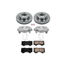 PowerStop OE Stock Replacement Low-Dust Ceramic Brake Pad, Rotor and Caliper Kit