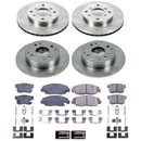 PowerStop OE Stock Replacement Low-Dust Ceramic Brake Pad and Rotor Kit