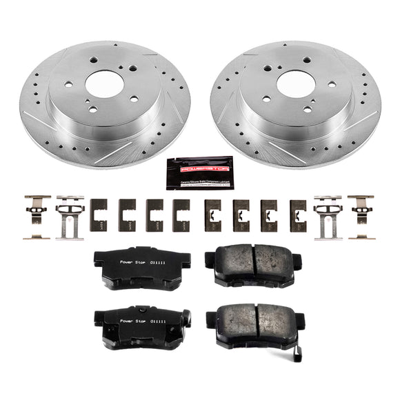 PowerStop Z23 Daily Driver Carbon-Fiber Ceramic Brake Pad and Drilled & Slotted
