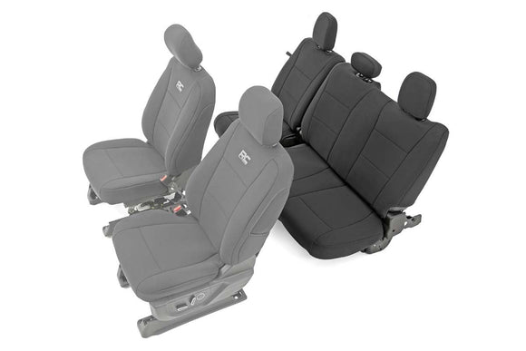 Rough Country Rear Bench Seat Covers For Ford F-150 F-250 F-350 15-23