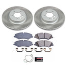 PowerStop Semi-Coated Rotor and Low-Dust Ceramic Brake Pad Kit