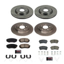 PowerStop OE Stock Replacement Low-Dust Ceramic Brake Pad and Rotor Kit