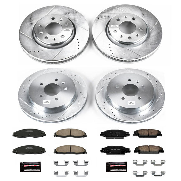 PowerStop Z23 Daily Driver Carbon-Fiber Ceramic Brake Pad and Drilled & Slotted