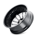 22x8.25 Cali Off-Road Summit Dually  Black/Milled  8x210 ET-232 wheel/rim