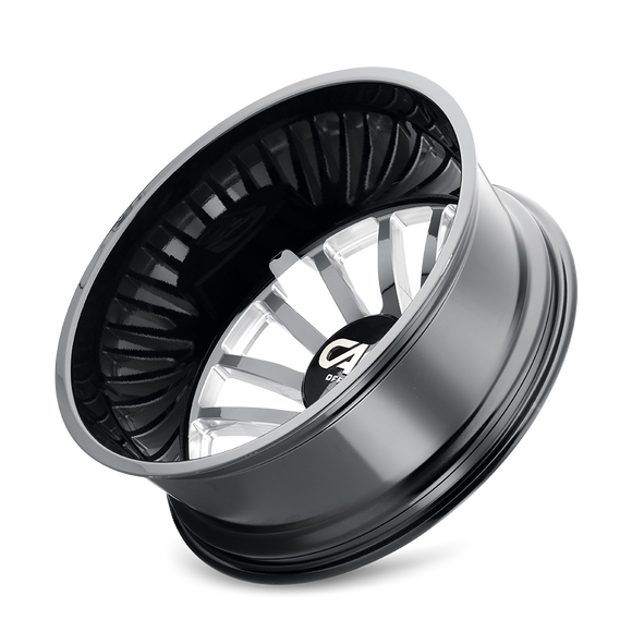 22x8.25 Cali Off-Road Summit Dually  Black/Milled  8x210 ET-232 wheel/rim