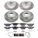 PowerStop Semi-Coated Rotor and Low-Dust Ceramic Brake Pad Kit