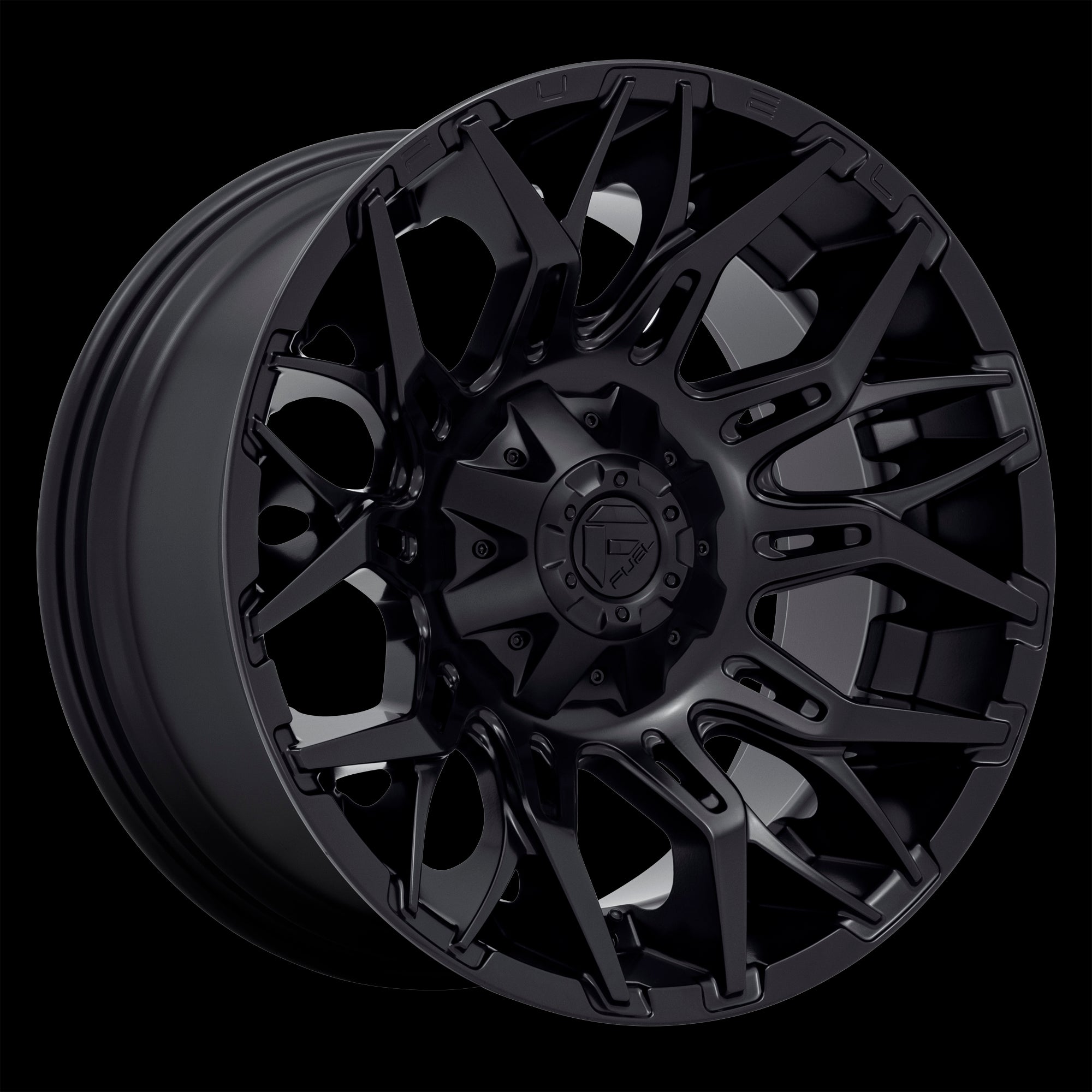 20X10 Fuel D772 TWITCH Blackout 8X180 ET-18 wheel/rim