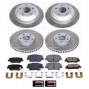 PowerStop Semi-Coated Rotor and Low-Dust Ceramic Brake Pad Kit