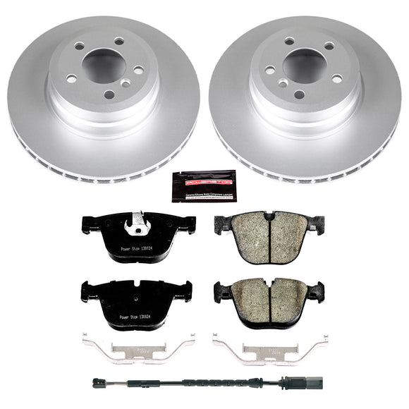 PowerStop Genuine Geomet Coated Rotor and Carbon-Fiber Ceramic Brake Pad Kit