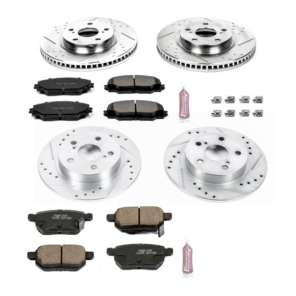 PowerStop Z23 Daily Driver Carbon-Fiber Ceramic Brake Pad and Drilled & Slotted