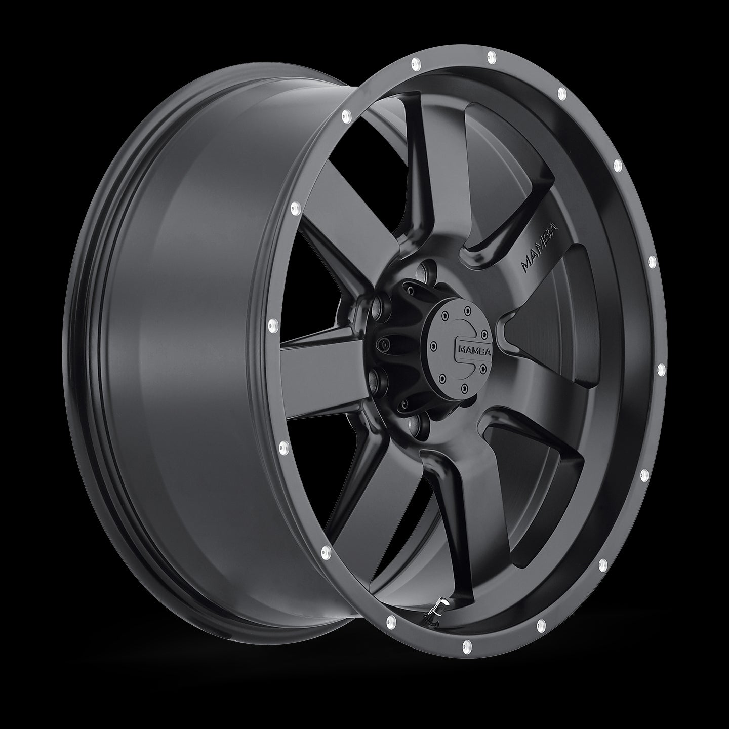 17x9 Mamba M14 Matte Black 6x139.7 6x5.5 ET-12 Wheel Rim