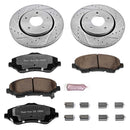 PowerStop Z36 Carbon-Fiber Ceramic Brake Pad with Drilled and Slotted Rotor Kit