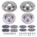 PowerStop OE Stock Replacement Low-Dust Ceramic Brake Pad and Rotor Kit