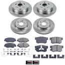 PowerStop OE Stock Replacement Low-Dust Ceramic Brake Pad and Rotor Kit