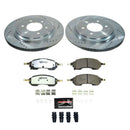 PowerStop Z36 Carbon-Fiber Ceramic Brake Pad with Drilled and Slotted Rotor Kit