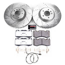 PowerStop Z36 Carbon-Fiber Ceramic Brake Pad with Drilled and Slotted Rotor Kit
