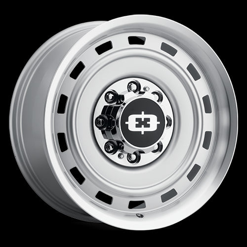 18X9 Vision 54 Cheyenne Silver Machined Lip 6x5.5 6x139.7 ET-12 Wheel Rim