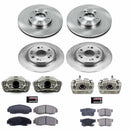 PowerStop OE Stock Replacement Low-Dust Ceramic Brake Pad, Rotor and Caliper Kit